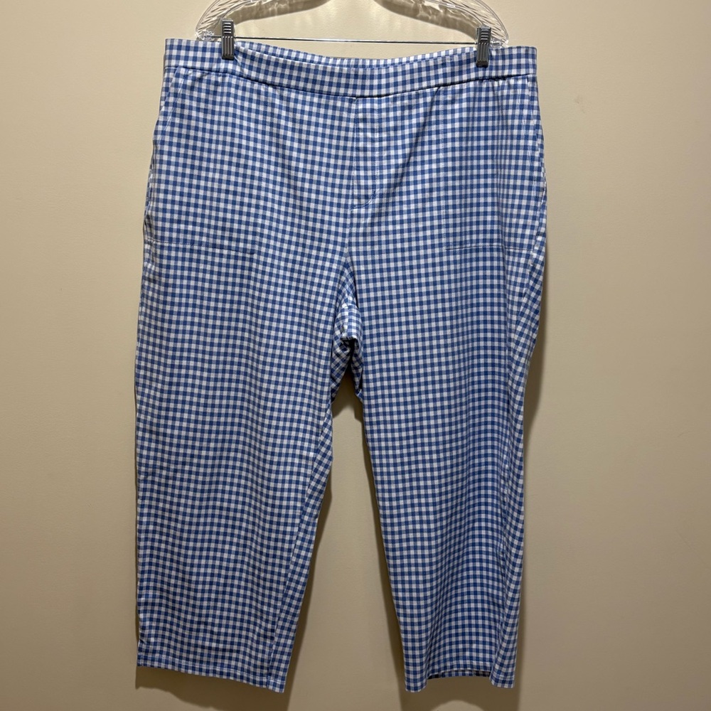 Susan Graver Weekend Gingham Pants